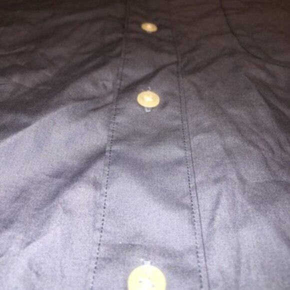 Calvin Klein Button Up Shirt Adult Medium Gray Solid Mens Dress Shirt Casual - Picture 4 of 9